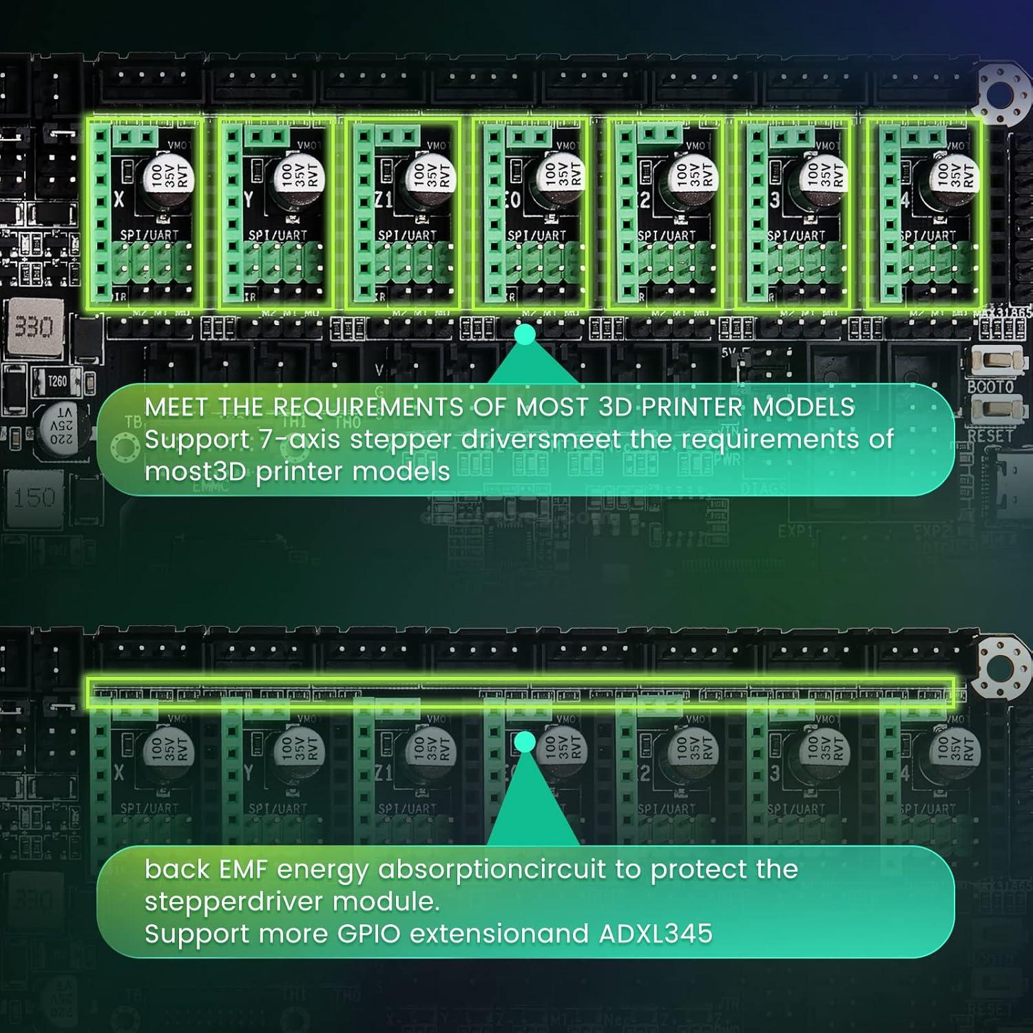 Makerbase-Mks-Skipr-3D-Printer-Board-Quad-Core-64-Bits-Soc-Loopt-Klipper-in-Pakistan.jpg Makerbase MKS SKIPR V1.0 32Bit Control Board All-in-one board for Klipper Firmware, Configurable for all 3D printers - Image 9