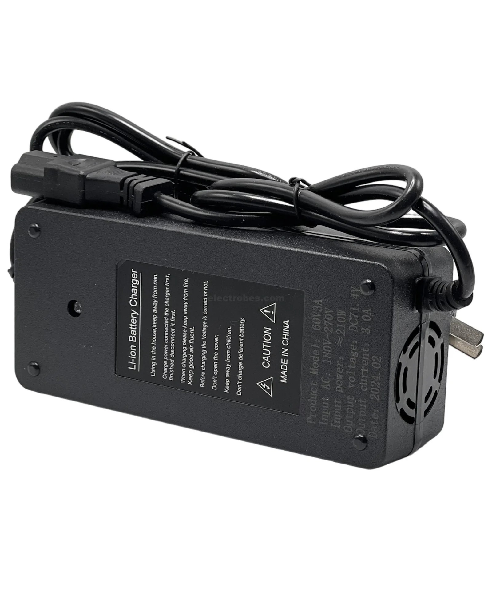 Photoroom_20240425_152220.jpeg 60V 20Ah 3A 225W Ebike Electric bicycle charger Lead Acid battery charger adapter - Image 2