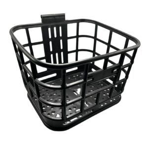 Electric Bike Plastic Front Basket – Black