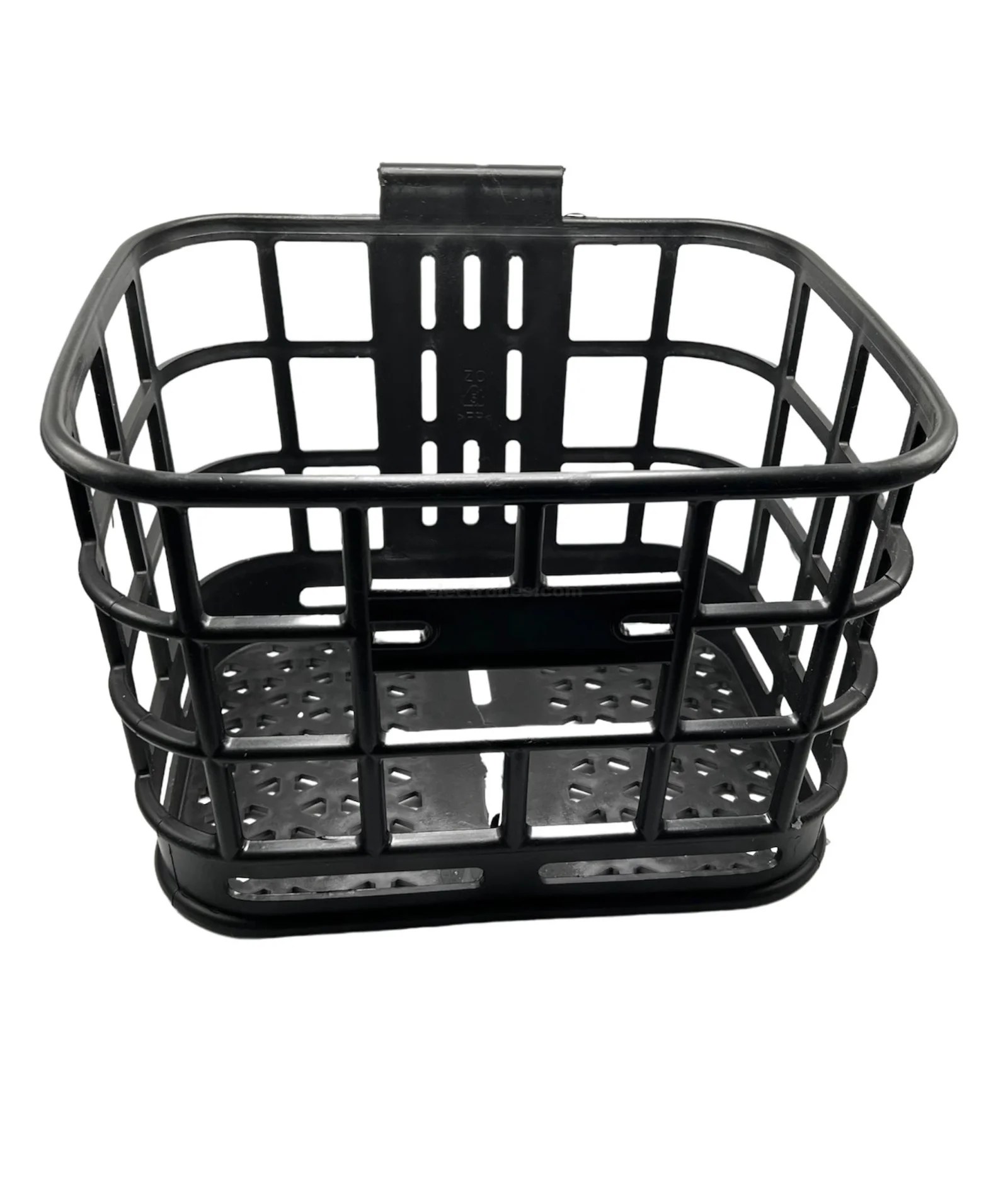 Photoroom_20240528_164900.jpeg Electric Bike Plastic Front Basket – Black - Image 2