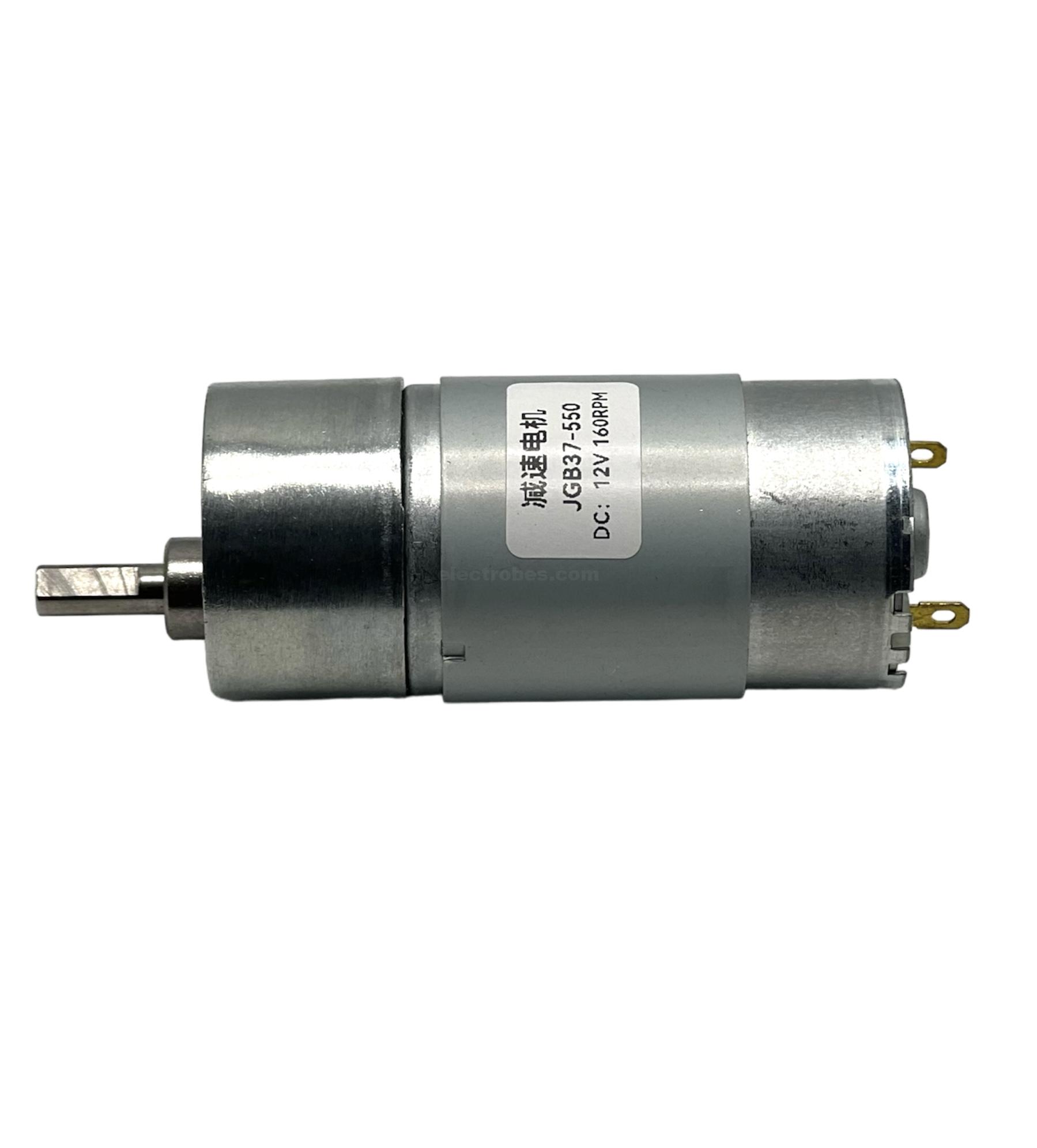 Photoroom_20240608_152307.jpeg JGB37-550 DC 12V 160RPM High Torque Metal Gear DC Motor - Image 2