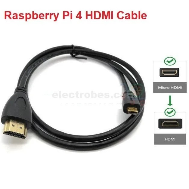 Raspberry_Pi_4_HDMI_Cable__2_.jpg HDMI to Micro HDMI Cable for Raspberry Pi 4 and 5 - Image 3
