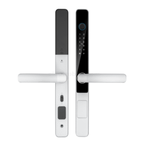 S608 Waterproof IP65 Smart Handle Door Automatic Lock with RFID, Pin, Key and Biometric Verification System for Home Office Security