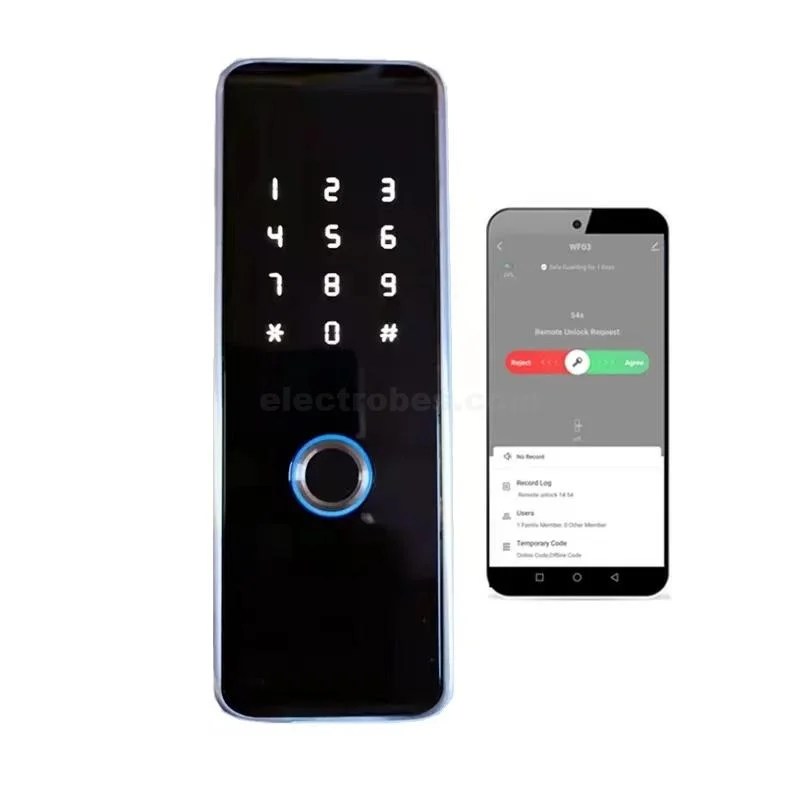 S618-Digital-Smart-Access-control-with-biometric-card-pin-App-remote-controlled-security-locking-systems-in-Pakistan-3.jpg S618-2 Digital Smart Access Control with RFID, Pin, Key and Biometric Verification System for Home Office Security - Image 3