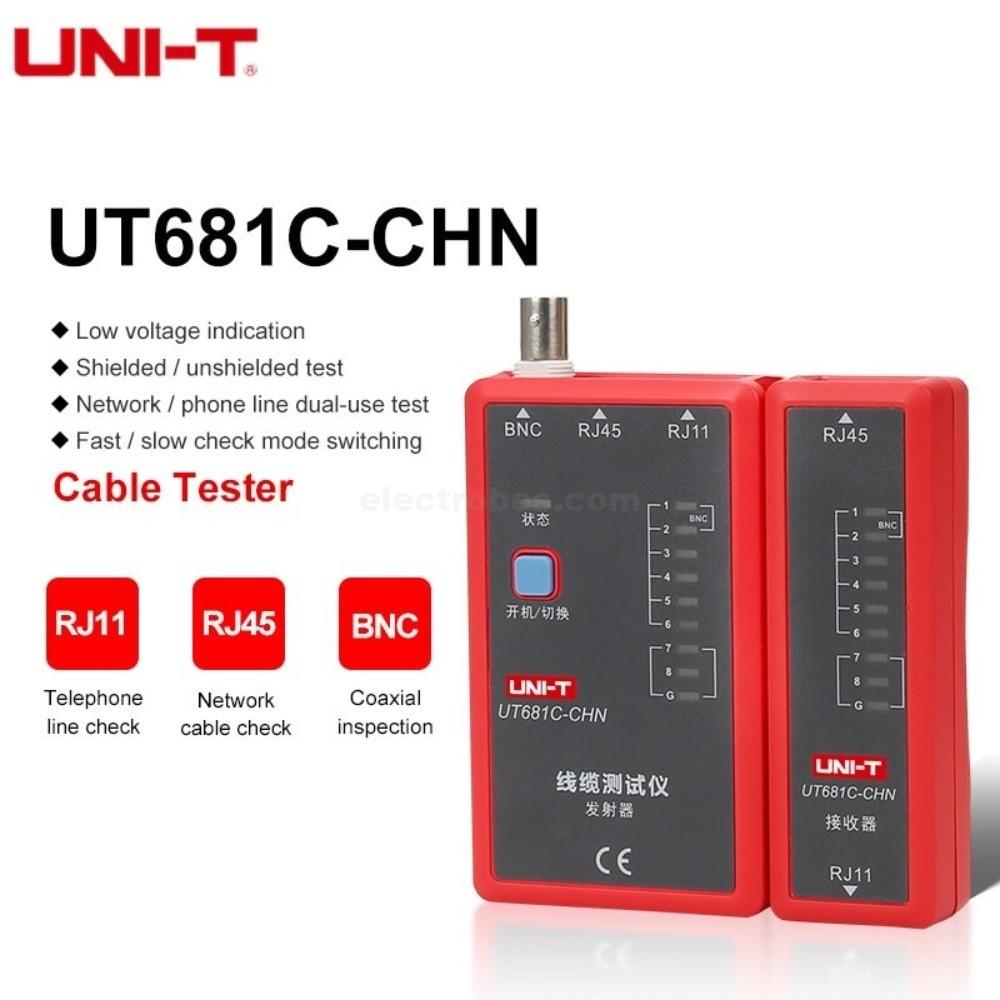 SMine_1637657633408_231121151153_ll.jpg_xl.jpg UT681 UNI-T RJ11 RJ45 BNC Network Wire Cable Conductivity Tester - Image 2