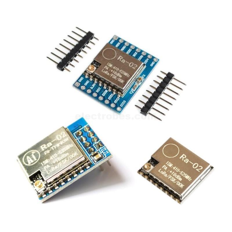 SX1278-LoRa-Module-433M-10KM-Ra-02-Wireless-Module-Ai-Thinker-Spread-Spectrum-Transmission-Electronic-DIY.jpg SX1278 LoRa Module 433MHz 10KM Ra-02 Wireless Spread Spectrum Transmission Module - Image 3