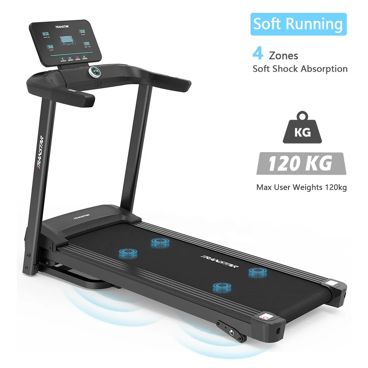 Smar-Walking-Treadmill-Running-Machine-for-fitness-and-health-with-1hp-heavy-duty-motor-in-Pakistan.jpg Foldable Portable Walking Treadmill Machine S9 Series with Larger Display - Image 15