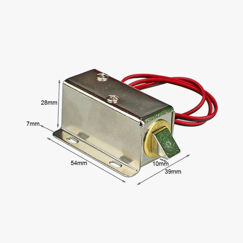 Solenoid-Lock-dimensions_and-price-in-pakistan.jpg 12V Cabinet Drawer Electric Solenoid Door Lock 54x28x39mm - Image 4