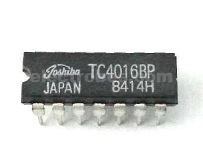 TC4016BP.jpg CD4016 / TC4016 Quad Bilateral Switch IC