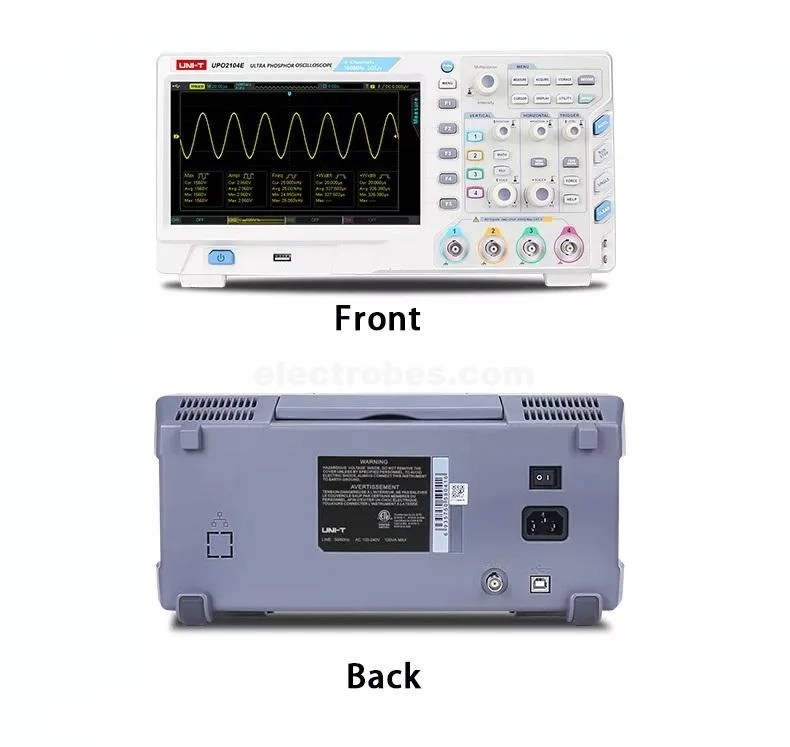 UNI-T-UPO2104E-Digital-Oscilloscope-in-pakistan.jpg UNI-T UPO2104E Digital Oscilloscopes with 4 Analog Channels, 8inch LCD and 100MHz Frequency 1GS/s - Image 3