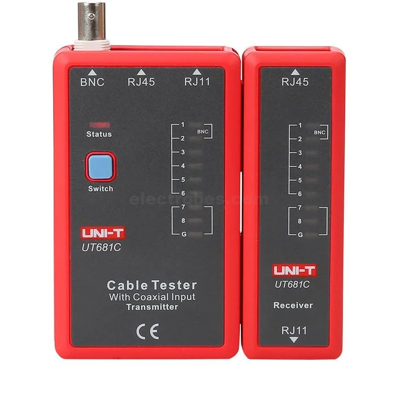 UT681C-1.jpg UT681 UNI-T RJ11 RJ45 BNC Network Wire Cable Conductivity Tester