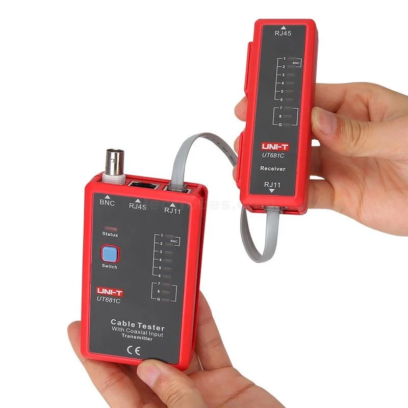 UT681C-3.jpg UT681 UNI-T RJ11 RJ45 BNC Network Wire Cable Conductivity Tester - Image 4