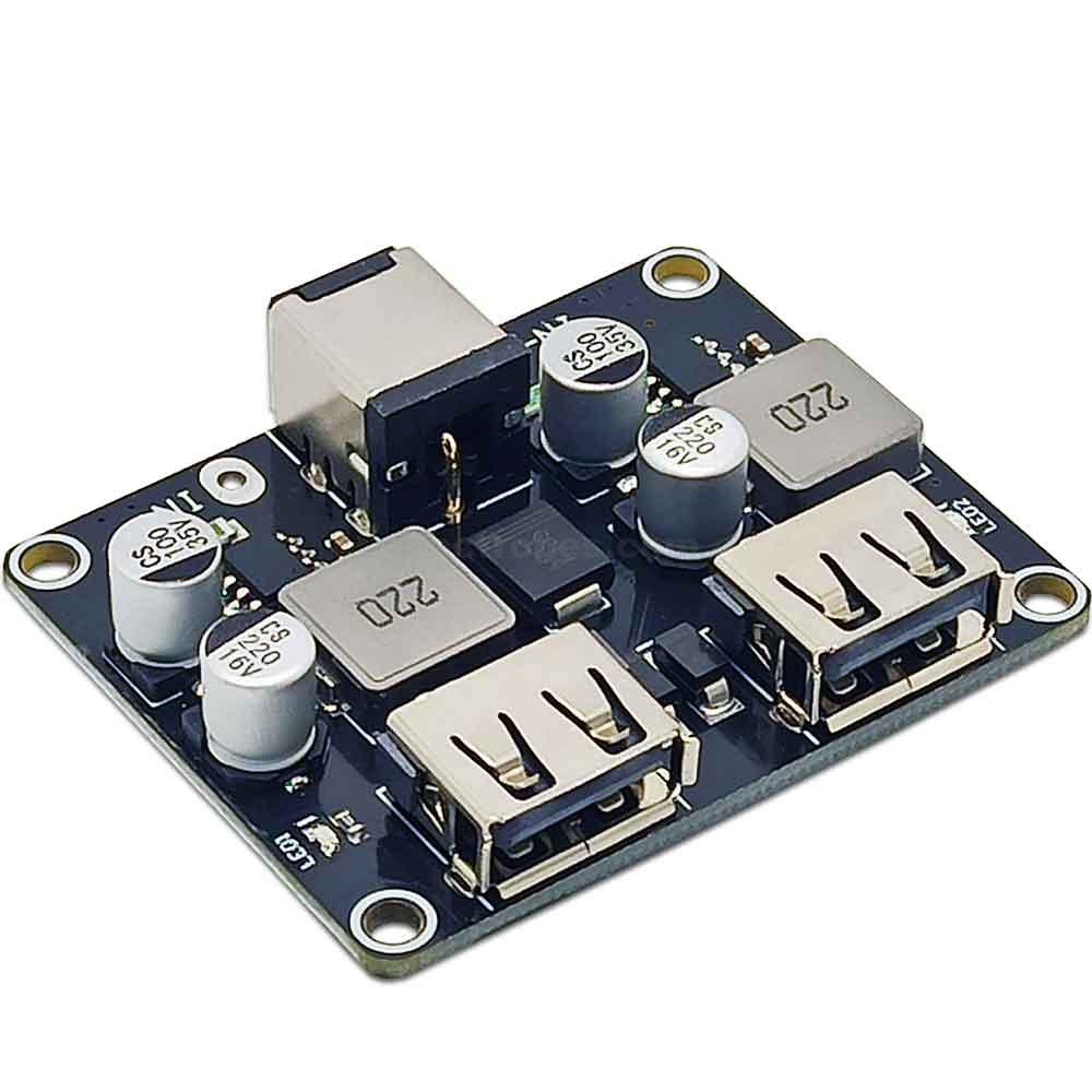 XFW-KC42-2-2-way-USB-DC-DC-Step-Down-Fast-Charging-Module-5.jpg XFW-KC42-2 2-way USB DC-DC Step Down Fast Charging Module - Image 2