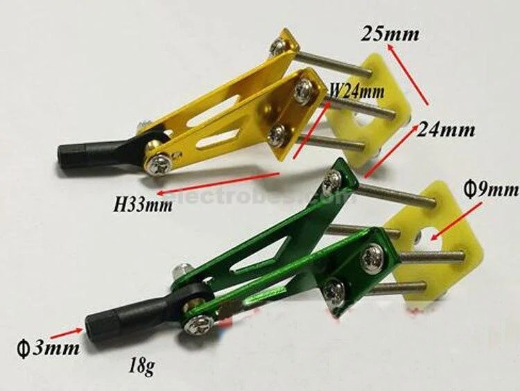 Yuenhoang-1Pcs-Four-point-Type-Aluminum-Rocker-Arm-for-Fixed-wing-Gasoline-Engine-Rudder-Angle-RC.jpg Four-point Rocker Arm Aluminum Alloy Rudder Angle M3 Ball Head Buckle RC Plane Model - Image 5