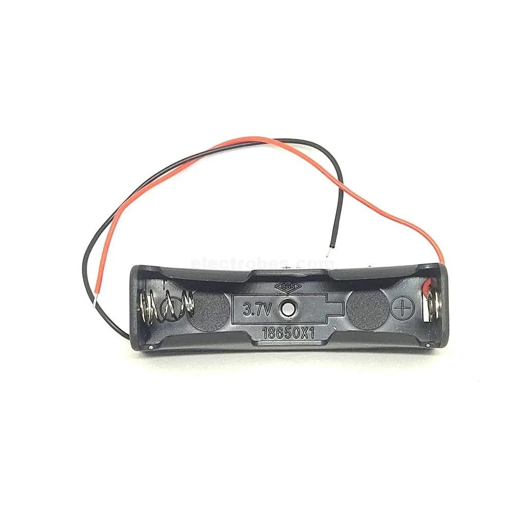 a30eec2193202ac7942cf9f64e63bb46.jpg 1S 3.7V 18650 Battery Case Cell Holder Single Cell For Rechargeable Li-ion Battery Storage with Spring - Image 2