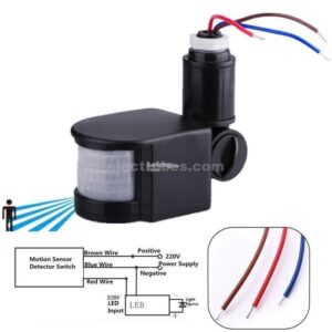 DC 12V Human Infrared Sensor Switch Light Sensor Infrared PIR Motion Sensor Switch 180 Degree