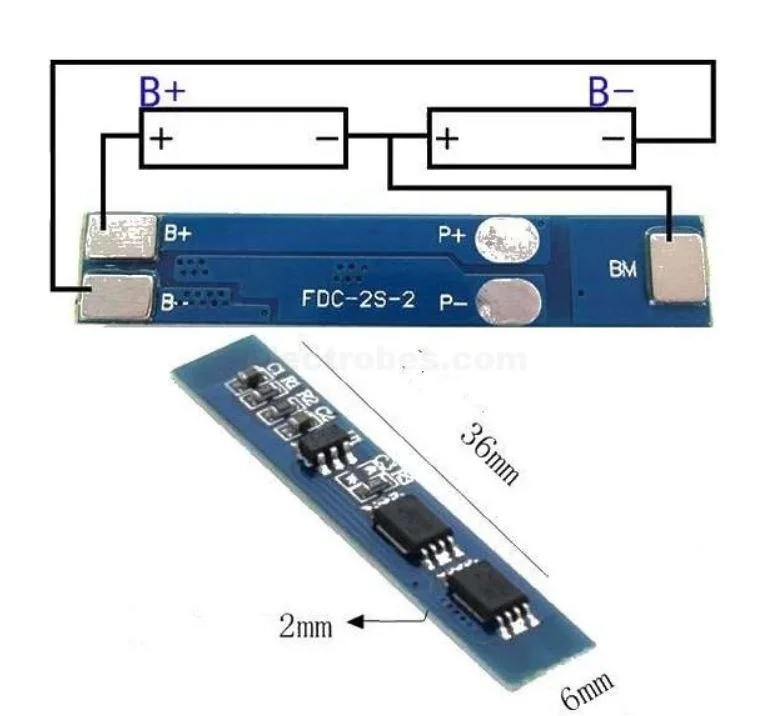 b6ecff8f1bb21b0dbd11406be2f474d7.jpg 2S 3A 7.4V Cell 18650 Li-ion Lithium Battery Charging BMS PCB Board with Protection Charger Module - Image 4