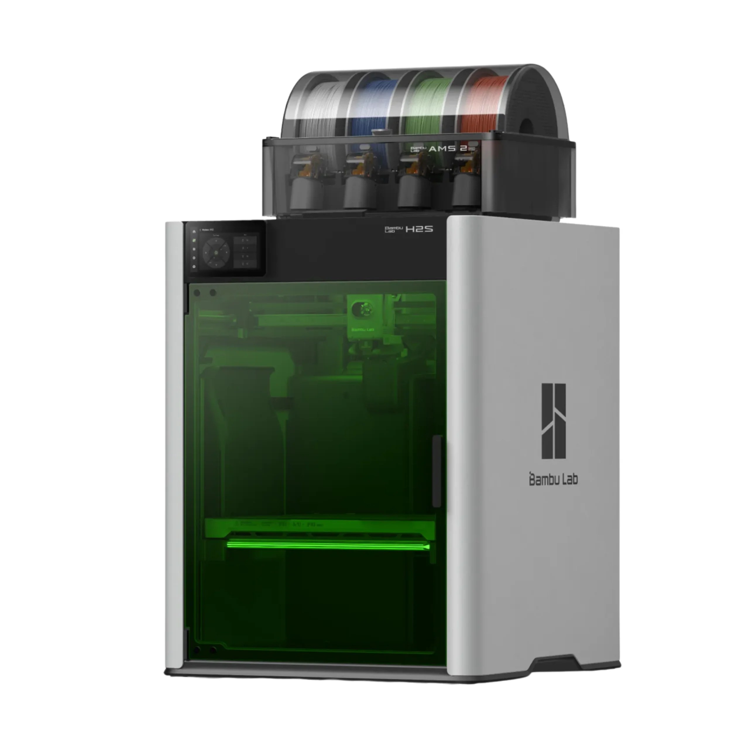 bambu-lab-h2s-combo-with-ams-fdm-3d-printer-16-color-printing-option-built-in-camera-upto-20000-mm-sc2b2-acceleration-at-best-price-in-pakistan.jpg Bambu Lab H2S Combo with AMS 2 FDM 3D Printer 16-color printing option, Built-in camera, Upto 20000 mm/s² Acceleration - Image 3