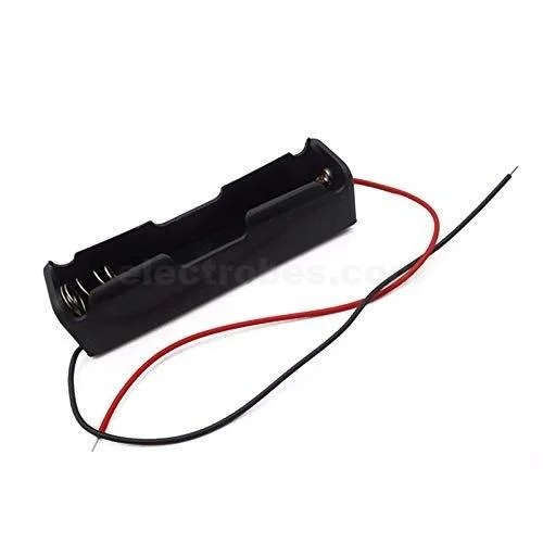 be001-1-18650-open-500x500-1.jpg 1S 3.7V 18650 Battery Case Cell Holder Single Cell For Rechargeable Li-ion Battery Storage with Spring - Image 3