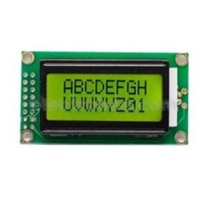 8×2 LCD Display 0802 Character Display – Yellow Green