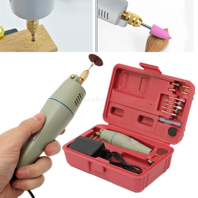e58e200547a9cffb36574d5461c469e5.jpg Mini Electric Drill Machine PCB Drill Grinder Set With Adapter - Image 4
