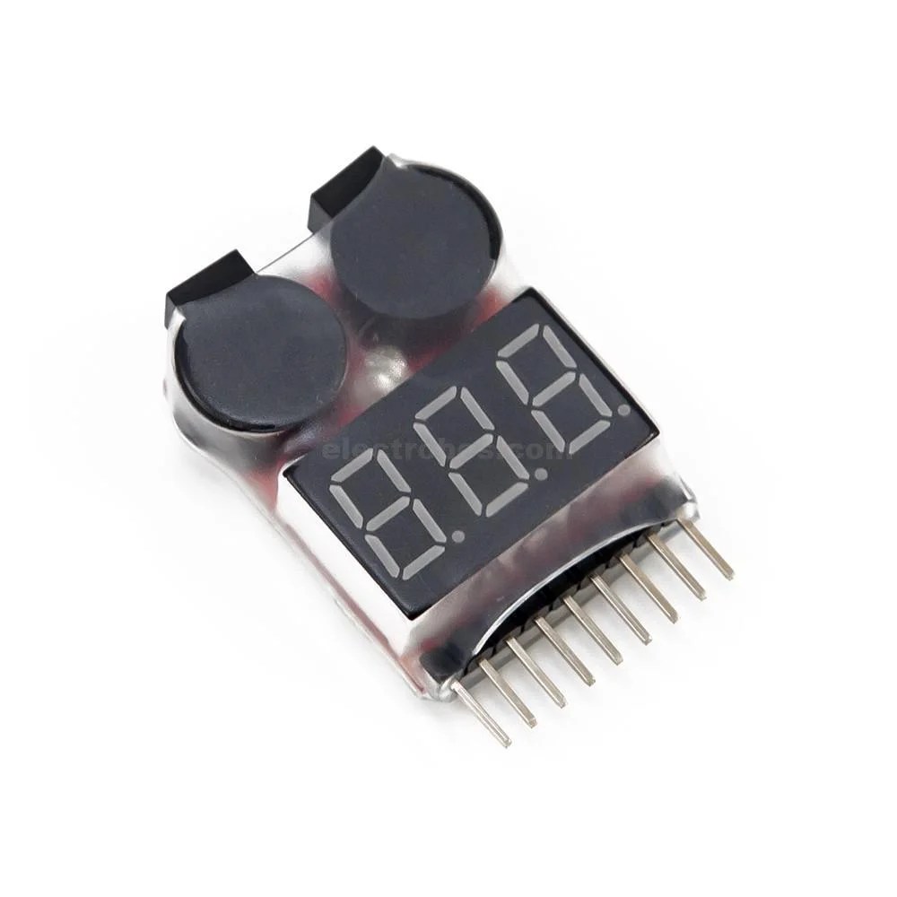 lipo-meter-screamer.jpg 1S-8S Lipo Battery Tester Voltage Monitor and Low Voltage Alarm - Image 4