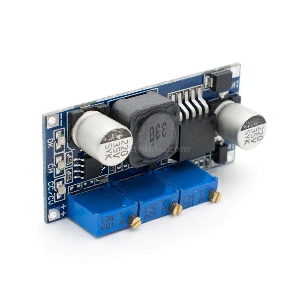 lm2596.jpg LM2596 Tripple / Three Variables Buck Adjustable Step Down Power Supply Module DC-DC Converter - Image 3