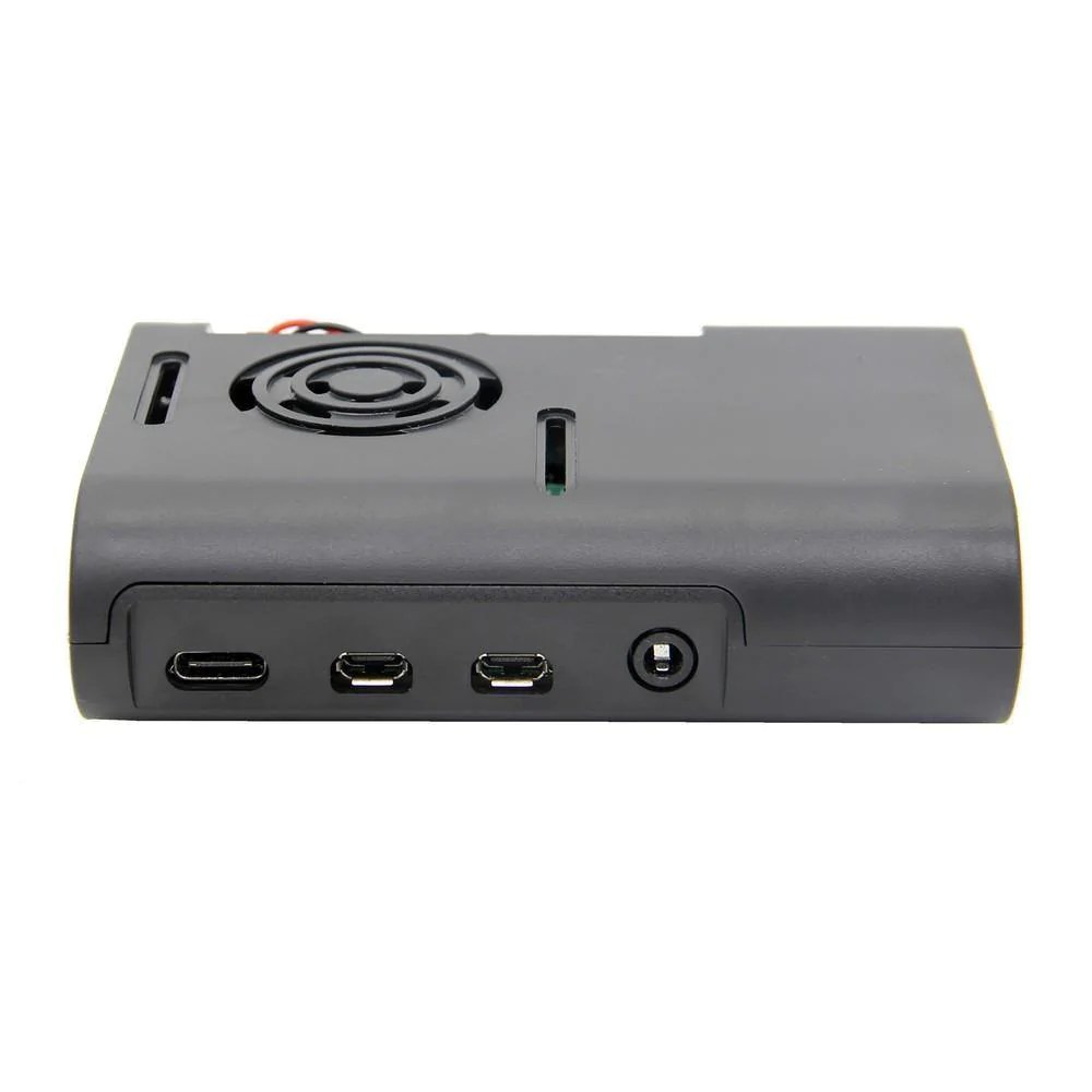 raspberry-pi-4-black-compact-abs-case-in-pakistan-1.jpg Raspberry Pi 4 ABS Case with Cooling Fan for Raspberry Pi 4 Model B - Image 2
