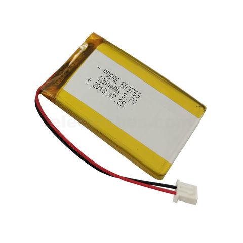 rechargeable-battery.jpg 1200mAh 3.7V 1S Rechargeable Lithium Ion Li-ion Battery