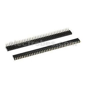 2.54mm 40 x 1 Female Row Headers Right-angle Breakaway