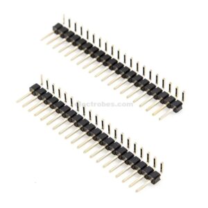 2.54mm 40 x 1 Male Row Headers Right-angle Breakaway