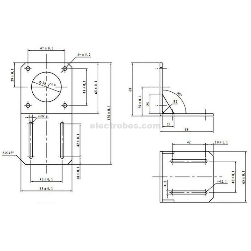 s-l1600-1-1-1.jpg Nema17 Stepper Motor Angle Mount Bracket for CNC & 3D Printer - Image 5