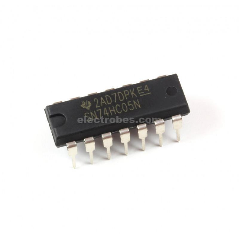 sn74hc05n.jpg 74LS05 7405 HEX Inverter SN7405 Open Collector IC