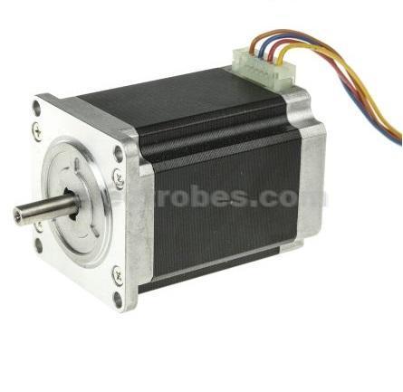 stepper-motor.jpg NEMA23 24V Stepper motor 1.8/step with GT2 Pulley – Used