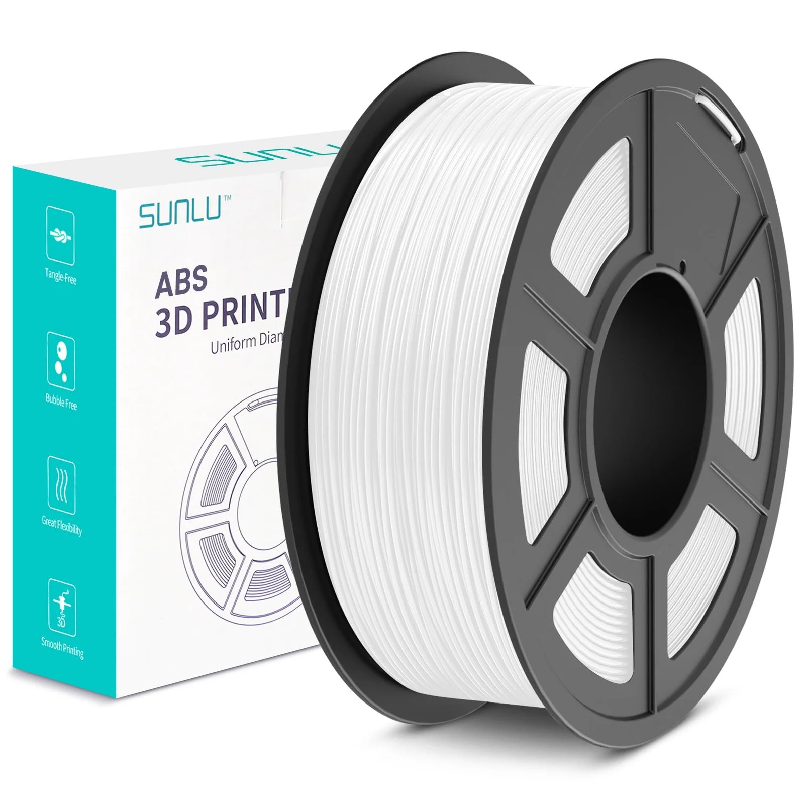 sunlu-white-abs-3d-printer-material-3d-filament-for-3d-printing-at-best-price-in-Pakistan.jpg SUNLU ABS 1.75mm 1KG 3D Printer Filament - Image 6