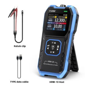 FNIRSI HRM-10 Battery Voltage Internal Resistance Tester 18650 High-precision AC Acid Lithium Lead Car Battery Capacitor Tester