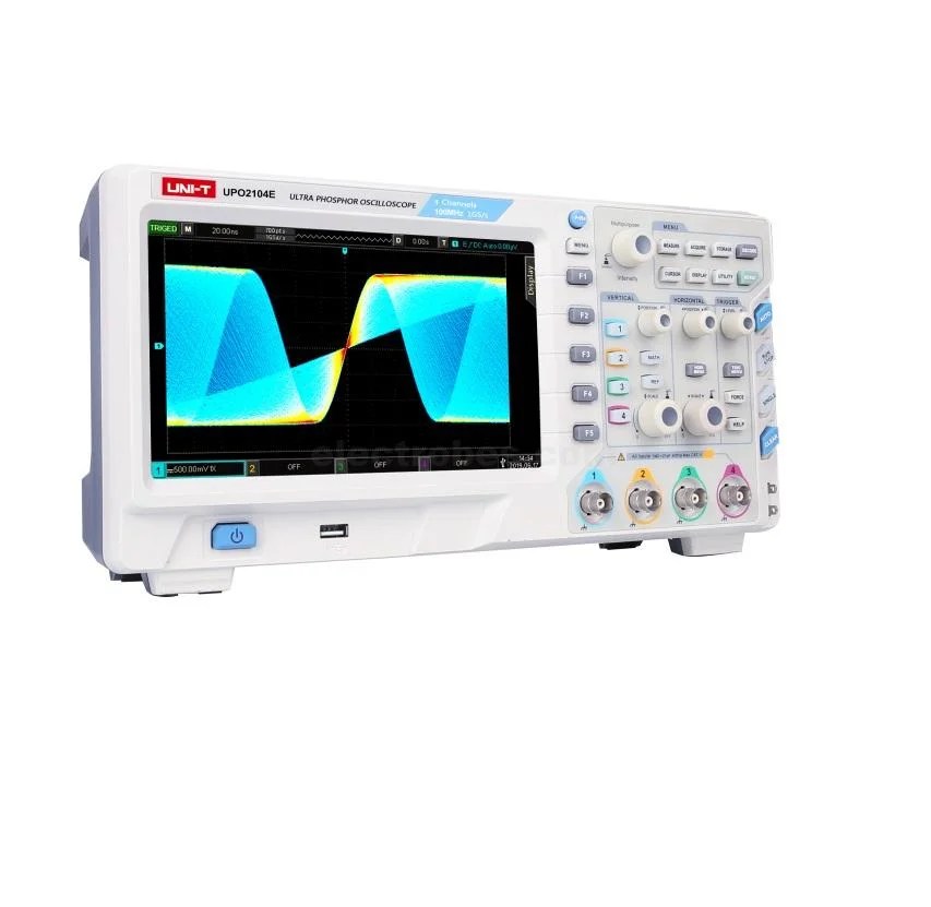 upo2104e_2_.jpg UNI-T UPO2104E Digital Oscilloscopes with 4 Analog Channels, 8inch LCD and 100MHz Frequency 1GS/s - Image 2