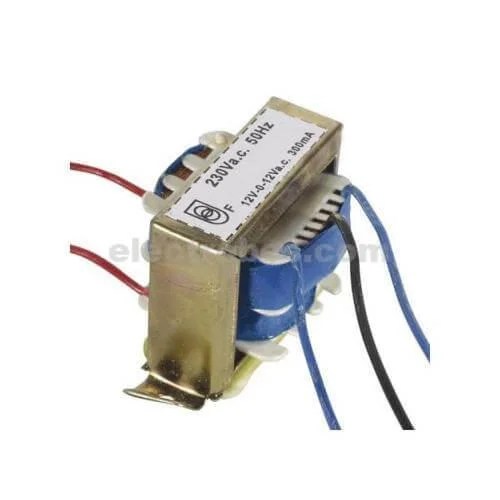 velleman-212007c-open-frame-transformer-7va-2x12v-300ma.jpg Transformer 220VAC to 12VAC 300mA Step-down Transformer