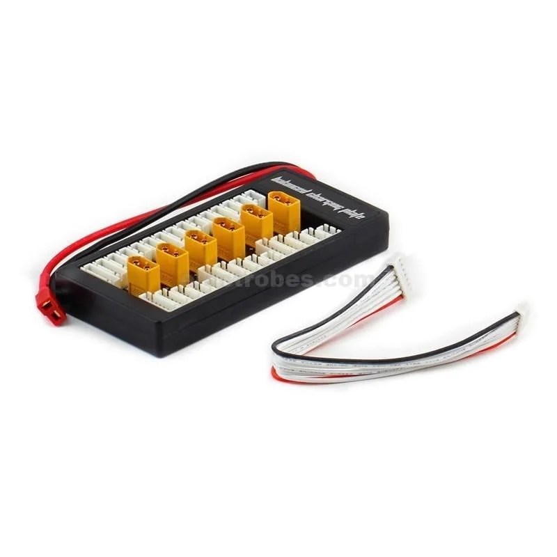 xt60-jst-xh-connectors-parallel-charger-board.jpg XT60 LIPO Parallel Balanced Charging Board with Deans Connector - Image 2